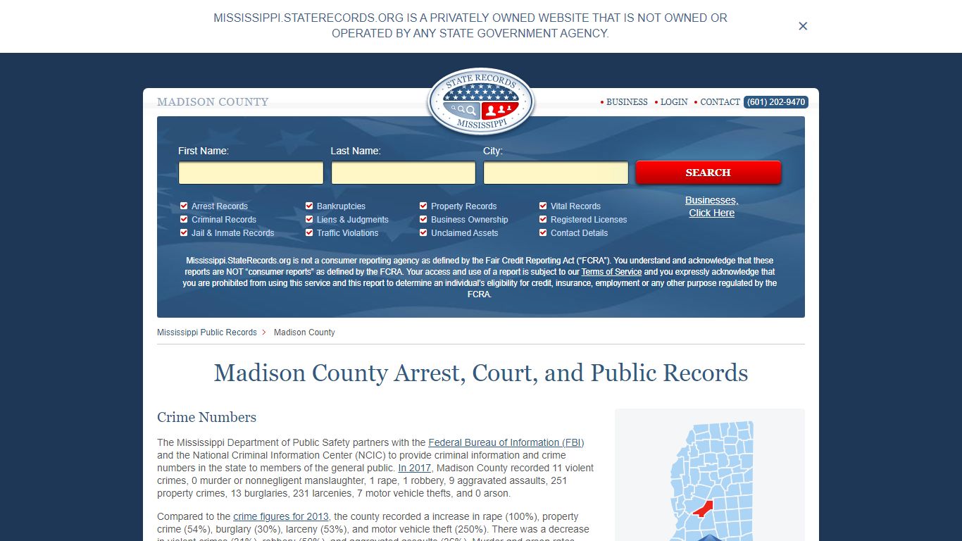 Madison County Arrest, Court, and Public Records