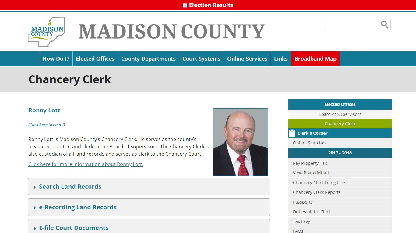Chancery Clerk | Madison County Mississippi